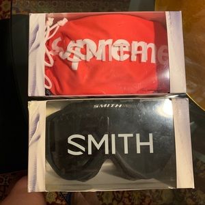 Supreme x Smith Goggles in red only .